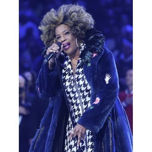 Macy Gray NBA All Star Game Coat